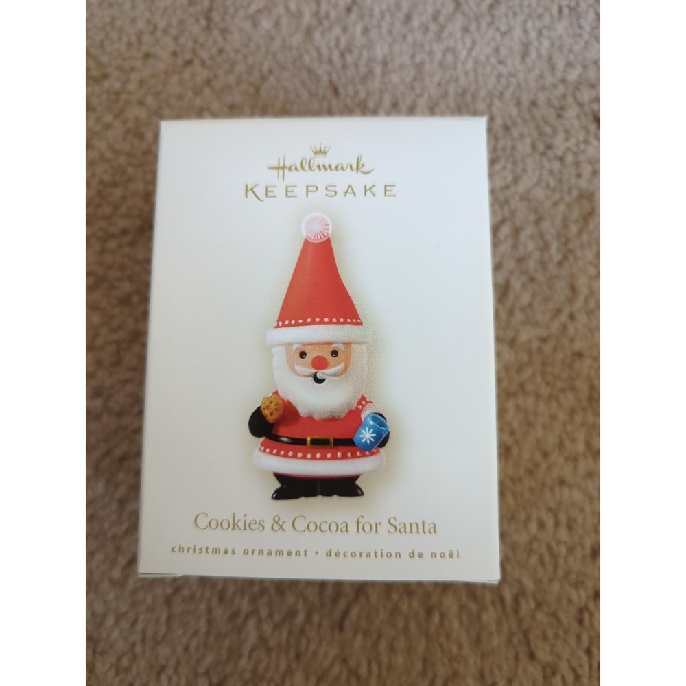 Hallmark‎ Keepsake Ornament 2008 Cookies And Cocoa For Santa Orig Box